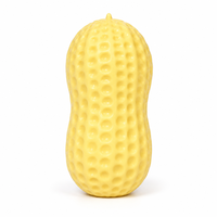 Jouet Squishy Cacahuète Ultra Doux à Rebond Lent en Caoutchouc, Anti-Stress Sonore ASMR pour Bureau
