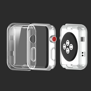 Pour <span class=keywords><strong>Apple</strong></span> <span class=keywords><strong>Watch</strong></span> 11 10 9 7 8 Coque complète en silicone cristal transparent 46mm 49mm 42mm <span class=keywords><strong>40mm</strong></span> 44mm 41mm 45mm - Product Image 3