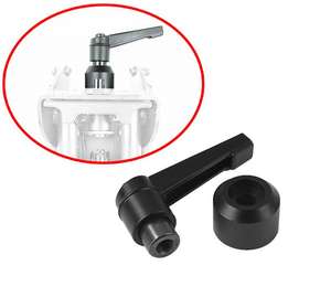 Manija de Aluminio Negra en Forma de L, Ajustable y Duradera, con Rosca Interna y Externa, Sistema Métrico, para Uso Industrial en Exteriores, Venta al Por Mayor - Product Image 4