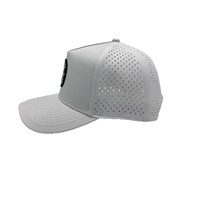 Cappellino da Golf Sportivo a 5 Pannelli Personalizzato di Alta Qualità con Ricamo 3D, Impermeabile in Oxford Dobby, TPU Perforato al Laser, Chiusura Snapback con Cordino