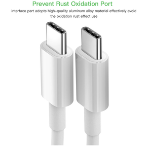 Cable de Datos de Carga Rápida USB Tipo-C 3A Real, en Existencia, para Uso en Computadoras, Blanco y Negro, Longitud de 1M/2M/3M - Product Image 6