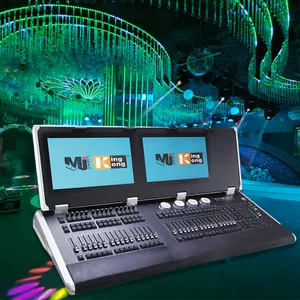 Professional Multifunctional Touchscreen Console Stage Light Controller KingKong Dmx 512 Dj Lighting Console Dual Panel