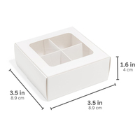 Boîte d'emballage écologique personnalisée imprimée Donut Dessert Puff Mini boîtes à truffes Boîte d'emballage en papier pour gâteaux de boulangerie avec fenêtre