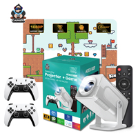 Proyector de Juegos Portátil LED HD 1080P WiFi 6 de Alta Calidad con Control de Juego, Cine en Casa, Android