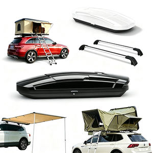Boîte <span class=keywords><strong>de</strong></span> transport pour voiture noire 500L en ABS, <span class=keywords><strong>fixation</strong></span> <span class=keywords><strong>rapide</strong></span> et silencieuse sur le porte-bagages <span class=keywords><strong>de</strong></span> <span class=keywords><strong>toit</strong></span>, design sport universel pour véhicule - Product Image 3