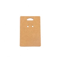 Carte d'emballage en papier kraft 350g pour porte-clés, vente en gros usine, impression de logo personnalisable, carte de présentation pour porte-clés et lanières