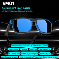Gafas de Sol Inteligentes Inalámbricas con Cancelación de Ruido, Resistentes al Agua IPX4, con Puerto de Carga Tipo-C y Control Táctil, para Música