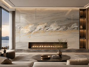Dalles de quartzite de qualité supérieure, panneaux muraux en pierre de luxe, surface en pierre haut de gamme pour salle de bain, design moderne - Product Image 6
