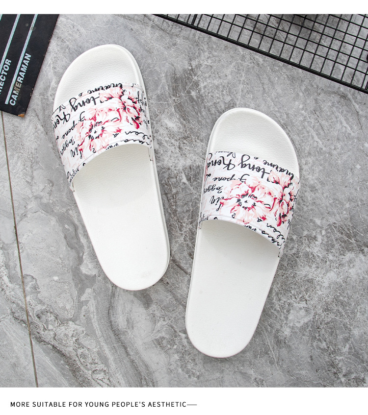 Outdoor Beach Shoes Men Non-slip Woman Slippers Couple Bathroom Slides Slippers