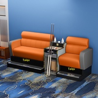 Canapé de billard commercial moderne en cuir PU, modèle 4SD-1, pour bureau, appartement, compatible avec le tennis de table, salles de billard