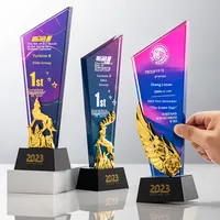 Trofeo Deportivo Ecológico de Cristal de Vidrio Coloreado con Grabado en Relieve e Impresión Tipográfica para Recuerdos de Boda y Regalos para la Fiesta Nupcial