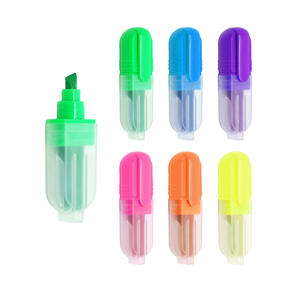 Marqueur surligneur scolaire à encre fluorescente de petite taille pour enfants, pointe oblique en plastique, cadeau en vrac - Product Image 3