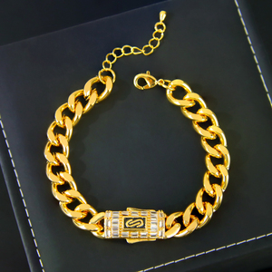Hot Selling Italian Hip Hop Style Cuban Link Chains Jewelry Set 21k Gold Plated Cubic Zirconia Necklace 3pcs Set for Women Men - Product Image 3
