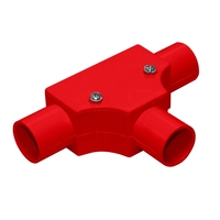 Raccords d'inspection en PVC, couleur rouge, ignifuges, résistants aux flammes, certifiés AC BF TR ISO9001, pour câblage électrique