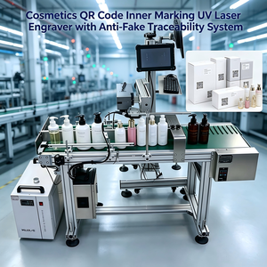 Machine de marquage laser UV pour l'emballage cosmétique, collecte de données de codes QR, anti-contrefaçon, traçabilité, équipement intégré - Product Image 2