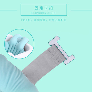 Coussin de bain ergonomique pour adultes, coussin de dossier portable avec support de tête, couleur bleue YW202015 - Product Image 4