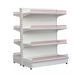 חדש עיצוב יחיד צדדי גונדולה חור מדף כללי חנות מדפי עם למעלה אור תיבת סופרמרקט מדפים - Product Image 2