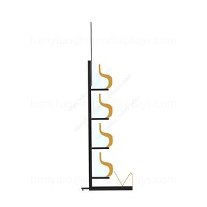 Clear Acrylic Box <b>Metal</b> Floor Stand with Dividers for Grain Seed Animal Fish <b>Feed</b> Storage <b>Bin</b> Display - Product Image 4