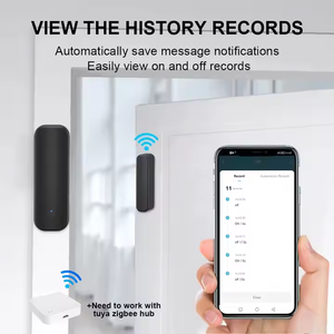 Tuya Zigbee 3,0 promoción puerta/ventana Sensor Color negro producto para el hogar inteligente Boost IC función compatible con Alexa Google Yandex Alice - Product Image 4
