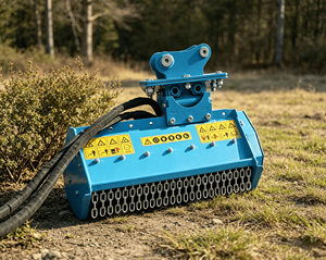 Broyeur de broussailles routières attaché <span class=keywords><strong>à</strong></span> une pelle, lame de fraisage épaissie pour l'élimination de la végétation sauvage sur les routes - Product Image 5