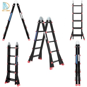 NOUVEAU DESIGN 4x3/4x4/4x5/4x6 EN131 Échelle télescopique polyvalente pliante <span class=keywords><strong>escabeau</strong></span> en aluminium - Product Image 1
