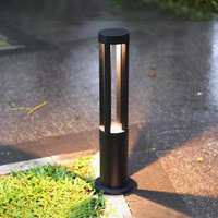 Barrière de circulation LED de haute qualité en acier inoxydable pour extérieur, éclairage de jardin, décoration de lampadaire PC