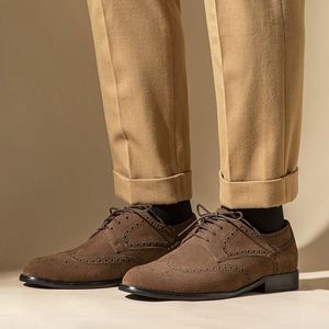 Mocasines de Cuero Vacuno Genuino con Cordones para Hombre, de Alta Calidad, en Oferta, para Oficina y Carrera Profesional, con Punta Puntiaguda, Suela de Goma, Ligeros y Transpirables - Product Image 3