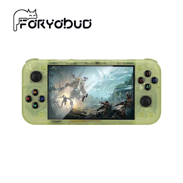 Handheld Retro Game Console RG50XX 5-Inch 800x480 Display Linux 198 License-Free Games 3000mAh Battery Touch Screen 3D Joystick