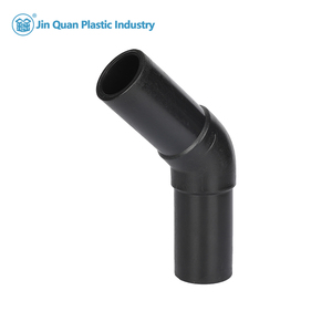 <span class=keywords><strong>Coude</strong></span> en PEHD injecté haute <span class=keywords><strong>pression</strong></span> 45° 1 1/2"-18" Norme américaine conforme ASTM Résistant aux UV Courbure de tuyau DR7.3/DR9/DR11/DR17 - Product Image 1