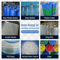 Mesin Penghancur Plastik Rotor Tunggal Poros Tunggal untuk Limbah Botol Plastik, Film, Gumpalan, Pipa, Karet, Peralatan Penghancur Daur Ulang
