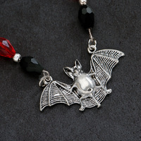 Collier pas cher Halloween punk Dark Vampire bat wing bijoux cadeau gothique