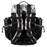 Sac à dos tactique Trailpop 45L Smoke Marble, imperméable, en Oxford 900D, robuste, pour la gym, l'entraînement, le bureau, pour hommes
