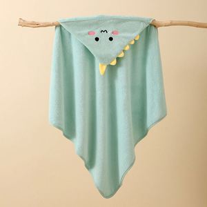 Super Soft Flannel Baby Hooded Bath Towel 80*80cm Baby <b>Swaddle</b> <b>Blanket</b> with Hood Animal - Product Image 5