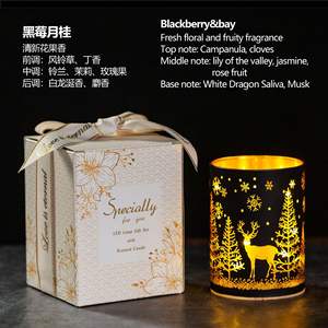 Luxury <b>Christmas</b> Flameless <b>Flickering</b> <b>Led</b> Candles <b>Light</b> with Glass Candle Jar - Product Image 6