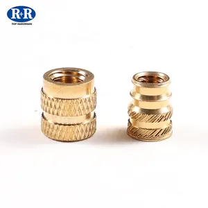 Trung Quốc nhà máy Brass chèn Nut tùy chỉnh đồ nội thất Brass chèn kurled Nuts Kit