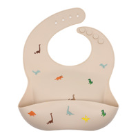 Bavoir personnalisé en Silicone avec impression imperméable pour bébé, vente en gros