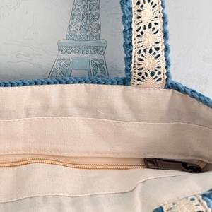 Bolso de Ganchillo Hecho a Mano Estilo Vintage para Niñas, Cilíndrico y Colorido, para Teléfono Móvil y Compras - Product Image 6