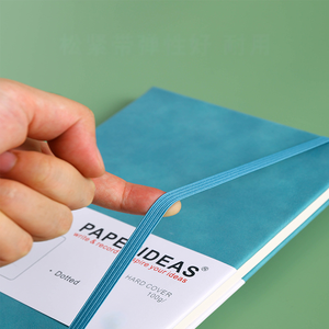 Wholesale Spiral Color Changing PU Hard Face A5 Strap Notebook Customized Velvet Wire-O Binding Business Gift - Product Image 2