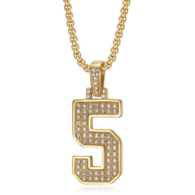 Pendentif simple doré 5