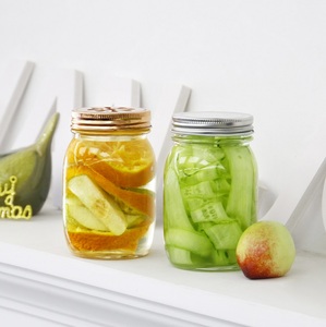 Vanjoin Glass Mason Canning Jar 2oz/ 4oz/ 5oz/ 10oz/ 12oz/ 14oz/ 15oz 16 oz 32 oz Regular Mouth Food Storage Jars in Bulk