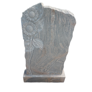 Marqueur <span class=keywords><strong>funéraire</strong></span> en granit sculpté à la main, pierre tombale personnalisée pour importateurs de monuments funéraires - Product Image 1