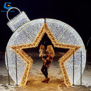 LS-01 Scultura Luminosa Natalizia a Motivo per Uso Esterno Decorazioni per Feste Matrimoni e Festival delle Lanterne - Product Image 3