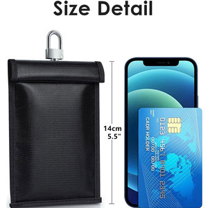 Bloqueur de signal GPS portable, <span class=keywords><strong>anti</strong></span>-traceur GPS, étui Faraday pour clés de <span class=keywords><strong>voiture</strong></span>, <span class=keywords><strong>pochette</strong></span> Faraday bloquant les <span class=keywords><strong>RFID</strong></span> pour clés de <span class=keywords><strong>voiture</strong></span> - Product Image 2