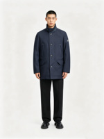 Manteau trench pour homme de haute qualité, respirant, élégant, à double boutonnage, tissé, décontracté