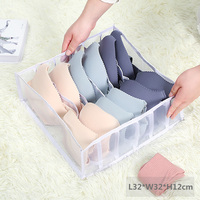 Neue faltbare Aufbewahrung sbox aus Nylon-Mesh-Unterwäsche, verwendet für Jeans-BH-Legging-Socken Stoff Faltbare Aufbewahrung sbox