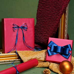 Single-sided Resin Coating Pearlescent Red Wrapping <b>Paper</b> Luxury Valentine's Day & Birthday Gift Decorative <b>Paper</b> - Product Image 4