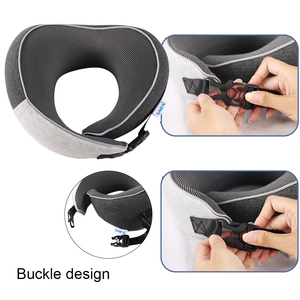 Cuscino da Viaggio Cervicale Saien Personalizzato, Gonfiabile, Ecologico, Antibatterico, in Memory Foam, Anti-Russamento, per Aereo e Auto - Product Image 2