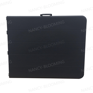 Vente en gros <span class=keywords><strong>Table</strong></span> pliante de 6 pieds en plastique noir grain de bois 6 pieds Portable Heavy Duty Indoor Outdoor <span class=keywords><strong>180</strong></span> <span class=keywords><strong>cm</strong></span> pour le <span class=keywords><strong>camping</strong></span> pique-nique - Product Image 2