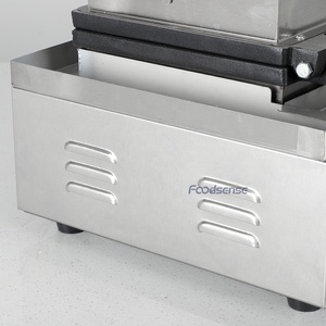 6-teilige Waffeleisen maschine Elektrische Waffel für den gewerblichen Gebrauch mit <span class=keywords><strong>Timer</strong></span>-Temperatur regelung - Product Image 5