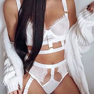 Lencería Erótica para Mujer, Conjunto de Sujetador Push-Up y Bragas Ultrafinas Transparentes para Fiestas Nocturnas, Gran Venta - Product Image 3